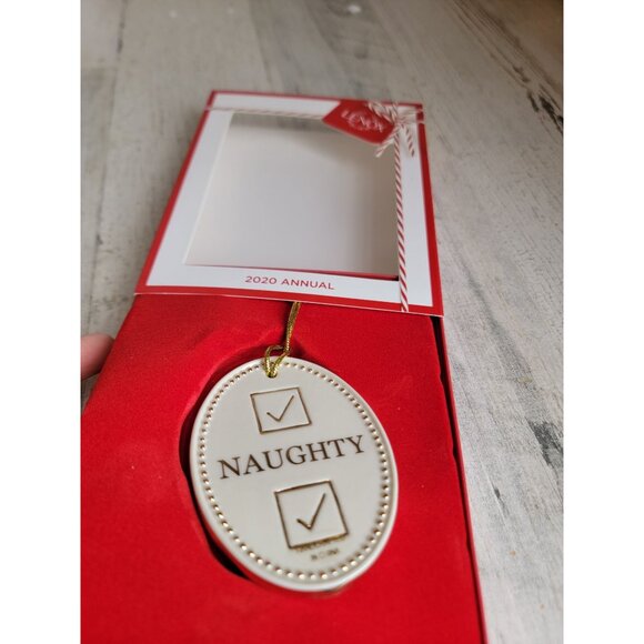 Lenox NEW Naughty or Nice checklist ornament Xmas‎ collection - Picture 4 of 5